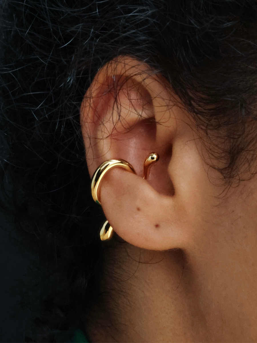 Heka Ear Cuffs Gold - Milgo Awad