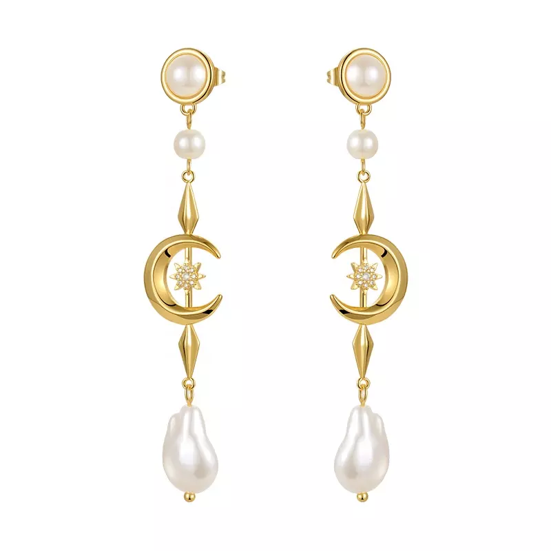 pearl earrings - Milgo Awad